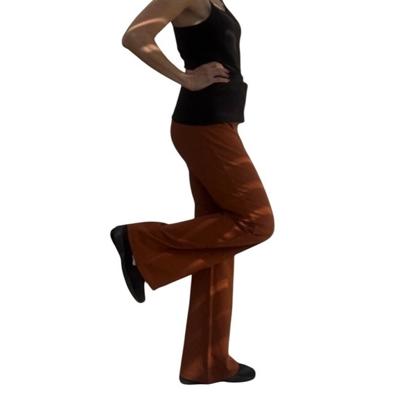 A New Day Women's Flare Leg Pull On Pants Career Casual Brown Rush Large - Picture 6 of 7